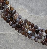 Botswana Achat - Kugel - 6mm - Kettenstrang