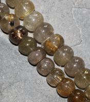 Rutilquarz - Rondelle - 16-20mm - Kettenstrang
