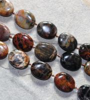 Pilbara Jaspis - Oval - 23x17mm - Kettenstrang