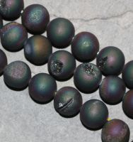 Druzy Achat multicolor - Kugel - 16mm - Kettenstrang