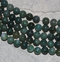 Moos Achat - Kugel - 8mm - Kettenstrang