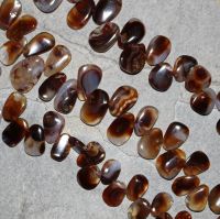 Feuer Achat - Freeform - 10-20mm - Kettenstrang