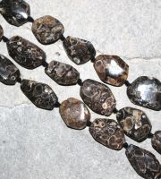 Turitella Achat - Freeform - facettiert - 15-18mm - Kettenstrang