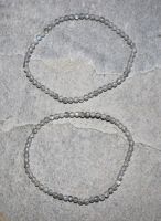 Labradorit - Kugel - facettiert - 3mm - Armband Elastik - 2 St.