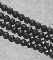H�matit - Kugel - facettiert - 8mm - Kettenstrang