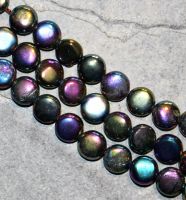 H�matit - multicolor - Disc - 10mm - Kettenstrang