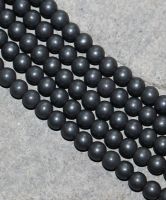 H�matit - Kugel - matt - 4mm - Kettenstrang