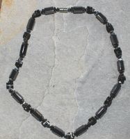 H�matit - magnetisiert - Edelsteinkette - 5 St�ck