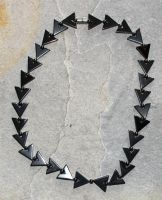 H�matit - magnetisiert - Edelsteinkette - 5 St�ck