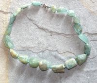 Aquamarin - Barock - 10-18mm -  45cm - Edelstein Kette