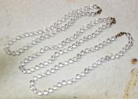 Bergrkristall - Kugel - 8mm - 45cm - Edelstein Kette  - 3 St�ck