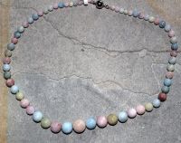 Beryll - Kugel - 5-14mm - 50cm - Edelstein Kette