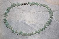Aquamarin - Tropfen - 7-12mm -  45cm - Edelstein Kette