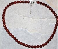 Karneol - Kugel - 8mm - 45cm - Edelstein Kette