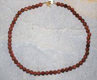 Goldfluss - Kugel - 8mm - 45cm - Edelstein Kette
