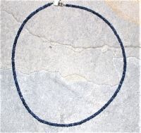 Saphir - Rondelle - facettiert - 3,5mm - Edelstein Kette