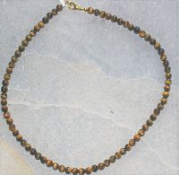 Tigerauge - Kugel - 6mm - 45 cm - Edelstein Kette