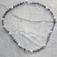 Iolith - S��wasserperlen - 4-6mm - 45cm - Edelstein Kette