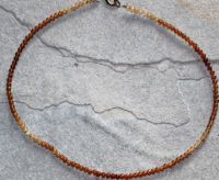 Hessonit - Kugel - 3-4mm - 45cm  - Edelstein Kette