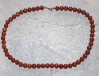 Jaspis - Kugel - 8mm - 45cm - Edelstein Kette