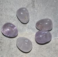 Amethyst - Trommelsteine gebohrt - Anh�nger - 5 St�ck