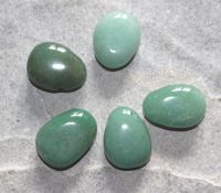 Aventurin - Trommelsteine gebohrt - Anh�nger - 5 St�ck
