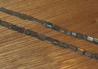 Labradorit - Rechteck - 3-4mm- Kettenstrang