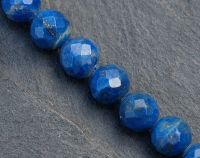 Lapis - Kugel - 6mm - facettiert - Kettenstrang