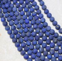 Lapis - Kugel - matt - 6mm -  Kettenstrang