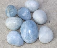 Calcit blau - Trommelsteine - Jumbo - 1 kg