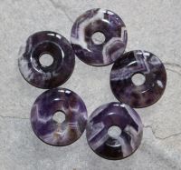 Amethyst - Donuts - 30mm - Anh�nger - 5 St�ck
