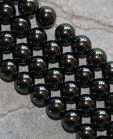 H�matit - magnetisiert - Kugel - 8mm - Kettenstrang