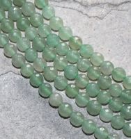 New Jade Serpentin - Kugel - facettiert - 6mm - Kettenstrang