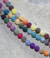 Achat multicolor - cracked - Kugel - 8mm - Kettenstrang