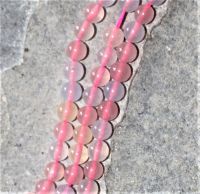Ice Quartz - Bergkristall - Kugel - 6mm - Kettenstrang