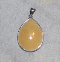 Calcit orange - Anh�nger - Cabochon mit Fassung - 1 St�ck