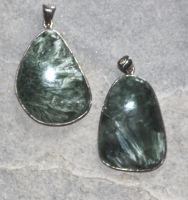 Seraphinit - Anh�nger - Cabochon mit Fassung - 1 St�ck