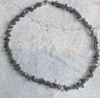 Labradorit - Tropfen - 6-8mm - 45cm - Edelstein Kette