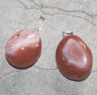 Achat - Anh�nger - Trommelstein mit �se - 1 St�ck