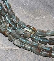 Aquamarin - Zylinder - 4-6mm - Kettenstrang