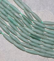 Aventurin - Spindel - 20x5mm - mattiert - Kettenstrang