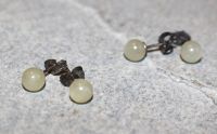 Calcit - Kugel - 6mm - Ohrstecker - Silber - 2 Paar