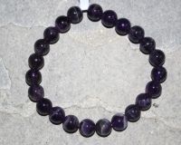 Amethyst - Kugel - 8mm - Armband Elastik -  1 St�ck