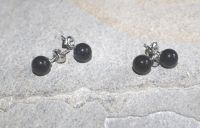 Blaufluss - Kugel - 8mm - Ohrstecker - Silber - 2 Paar
