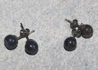 Iolith - Kugel - 8mm - Ohrstecker - Silber - 2 Paar