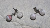 Mystic Chalcedon - Kugel - 8mm - Ohrstecker - Silber - 2 Paar