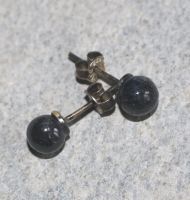 Saphir - Kugel - 6,5-7mm - Ohrstecker - Silber - 1 Paar
