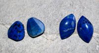 Lapis - Cabochon - 18-26mm - Ohrstecker - 2 Paar - SONDERPREIS