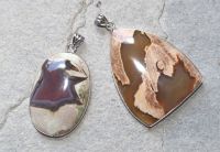 Amulettstein - Anh�nger - Cabochon mit Fassung - 1 St�ck