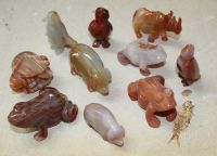 Tier Figur Mix - Karneol - 55-80mm - 5 St�ck